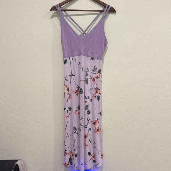 Gilligan & O'Malley Purple Floral Sleep Dress - Picture 2 of 6